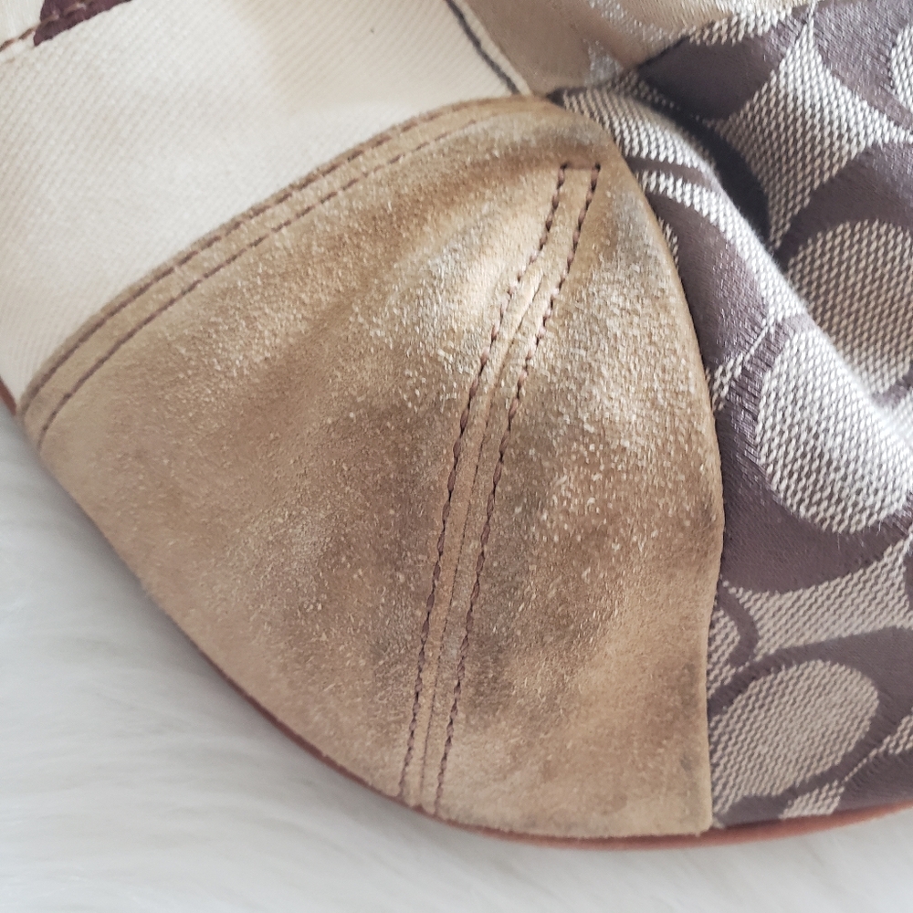 Vintage Multi Pattern Coach Patchwork Handbag Purse - Picture 10 of 13